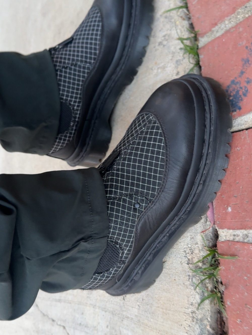 Dr. Martens Black Grid Chelsea Boots - Picture 2 of 2